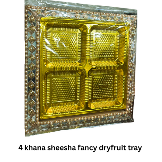4 Khana Sheesha Fancy Dryfruit Tray