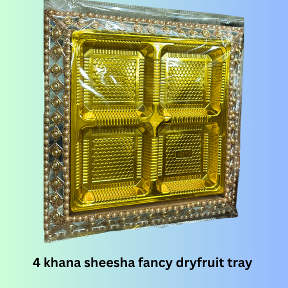 4 Khana Sheesha Fancy Dryfruit Tray