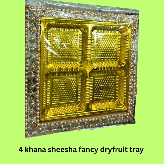 4 Khana Sheesha Fancy Dryfruit Tray