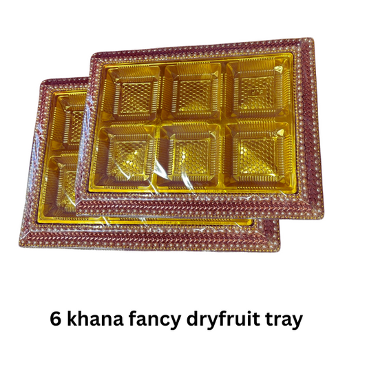 6 Khana Fancy Dryfruit Tray