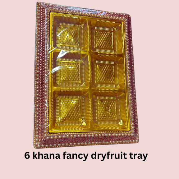 6 Khana Fancy Dryfruit Tray