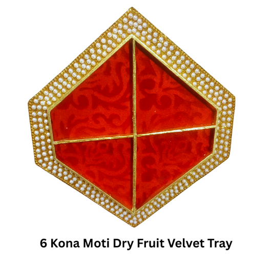 6 Kona Moti Dry Fruit Velvet Tray