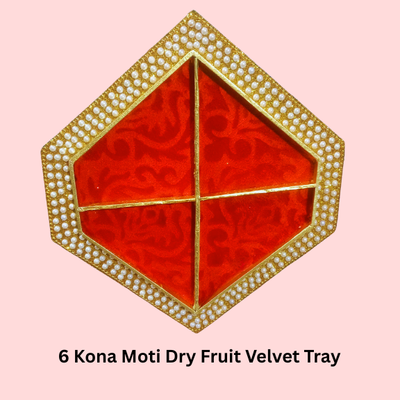 6 Kona Moti Dry Fruit Velvet Tray
