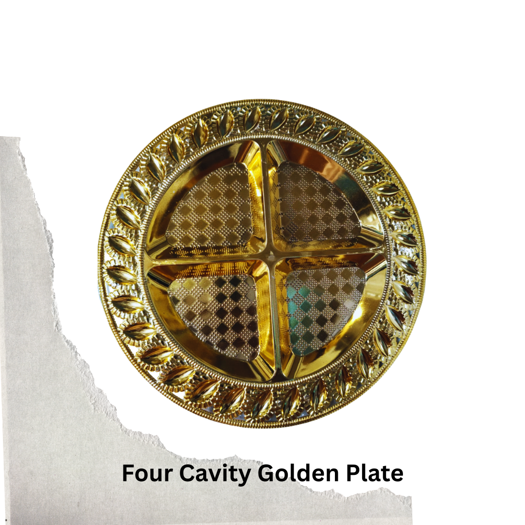 Four Cavity Golden Plate