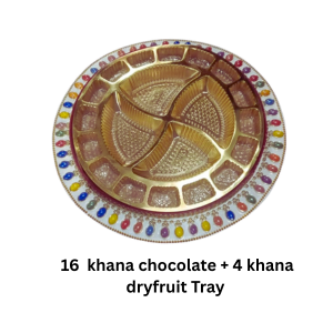 16  Khana Chocolate + 4 Khana Dryfruit Tray