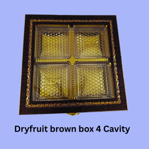 Dryfruit Brown Box 4 Cavity