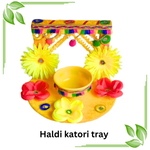 Handle Haldi Mehndi Tray