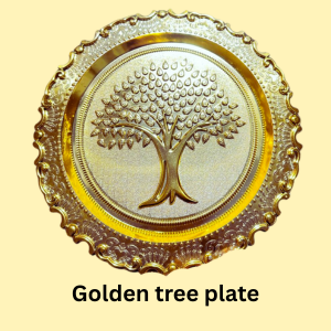 Golden Tree Plate