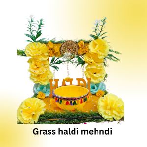 Grass Haldi Mehndi