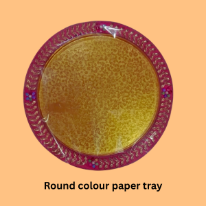 Round Colour Paper Tray