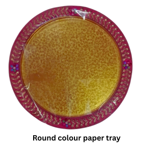 Round Colour Paper Tray