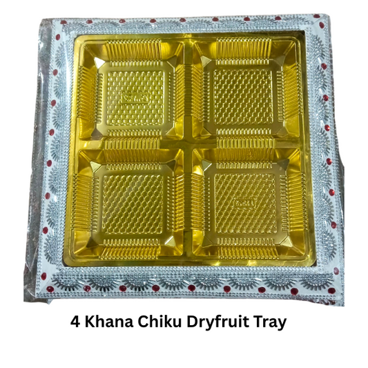 4 Khana Chiku Dryfruit Tray