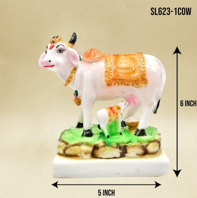 7" WHITE (C) COW *SL623-1C