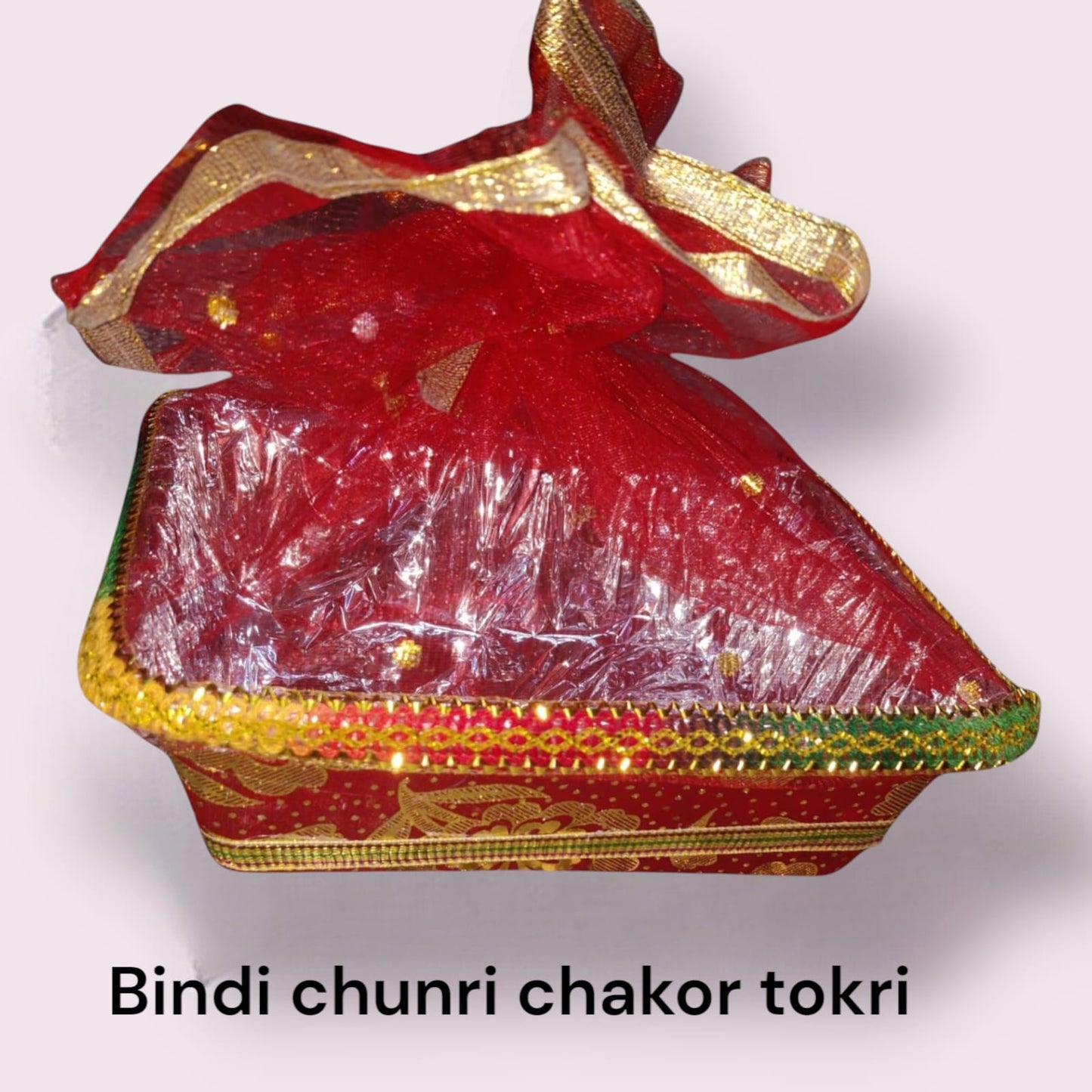 Bindi Chunri Tokri Chakor / Velvet Tiranga Tokri Chakor