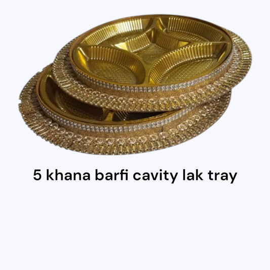 5 Khana Barfi Dryfruit Cavity Lak Tray