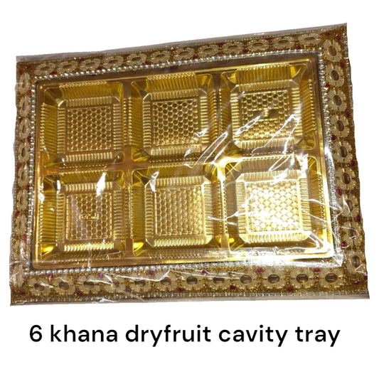 6 Khana Dryfruit Cavity Tray