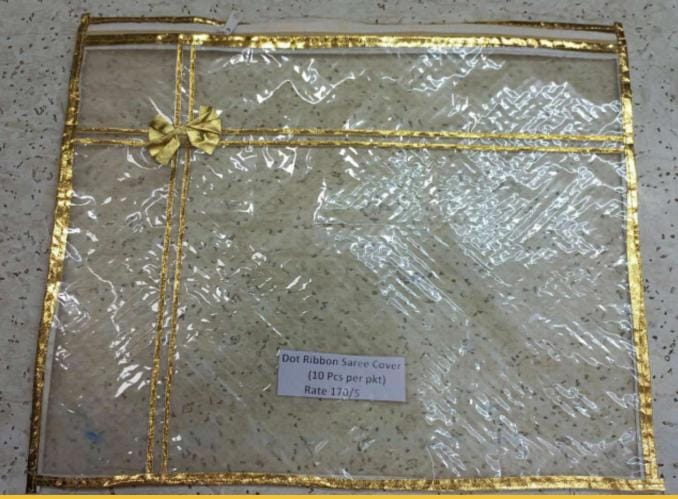 Dot Ribbon Saree Cover