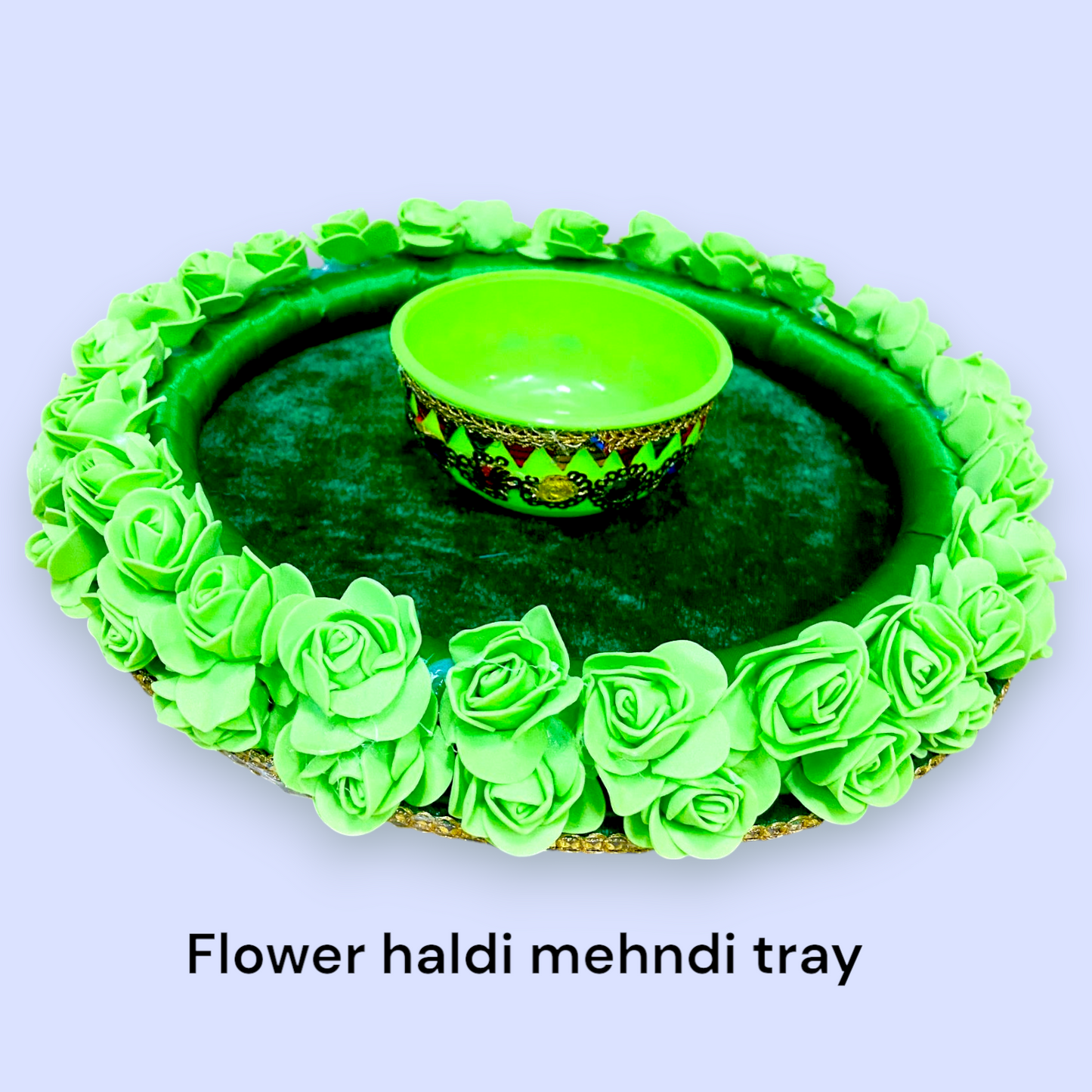 Flower Haldi Mehndi Tray