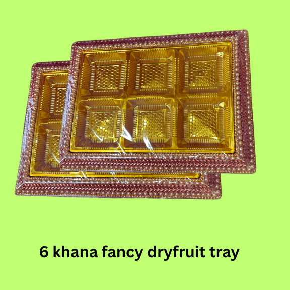 6 Khana Fancy Dryfruit Tray
