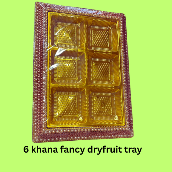 6 Khana Fancy Dryfruit Tray