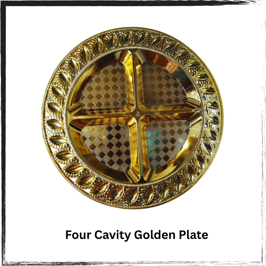 Four Cavity Golden Plate