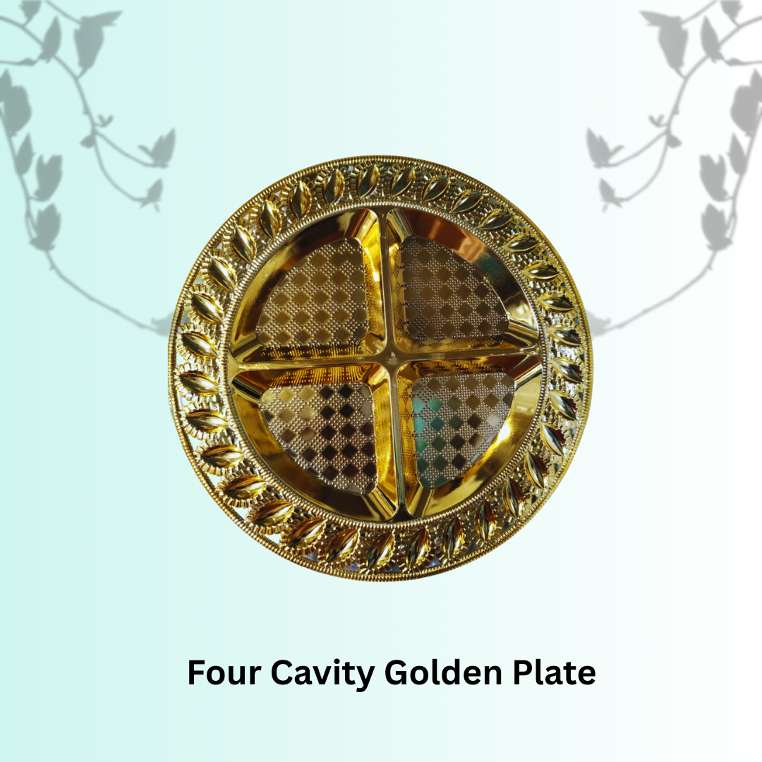 Four Cavity Golden Plate