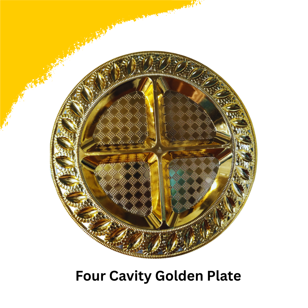 Four Cavity Golden Plate