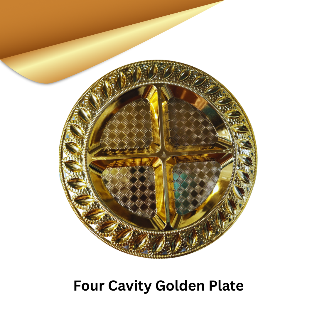 Four Cavity Golden Plate