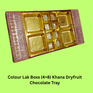 Colour Lak Boxs (4+8) Khana Dryfruit Chocolate Tray
