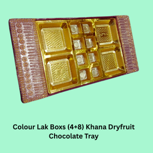 Colour Lak Boxs (4+8) Khana Dryfruit Chocolate Tray