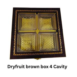 Dryfruit Brown Box 4 Cavity