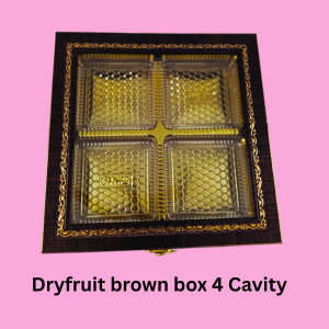 Dryfruit Brown Box 4 Cavity