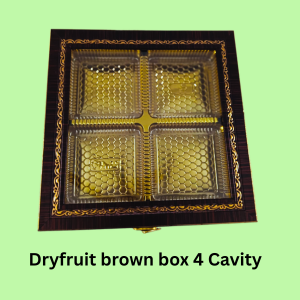 Dryfruit Brown Box 4 Cavity