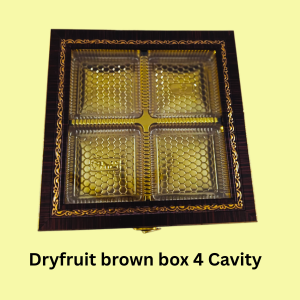 Dryfruit Brown Box 4 Cavity