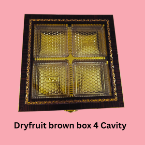 Dryfruit Brown Box 4 Cavity