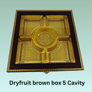 Dryfruit Brown Box 5 Cavity