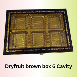 Dryfruit Brown Box 6 Cavity