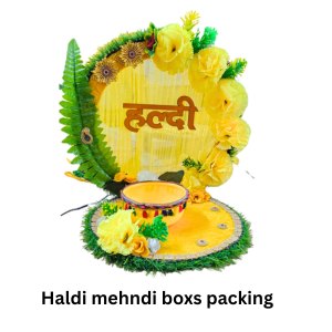 Haldi Mehndi Boxs Packing