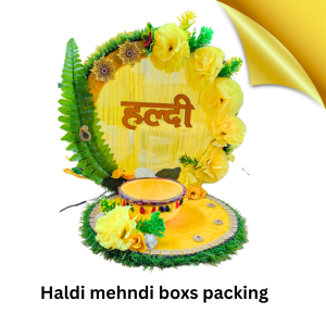 Haldi Mehndi Boxs Packing