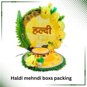 Haldi Mehndi Boxs Packing