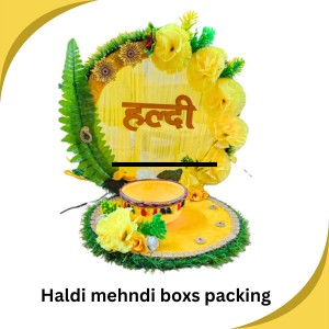 Haldi Mehndi Boxs Packing