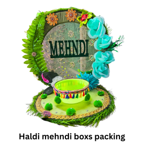 Haldi Mehndi Boxs Packing