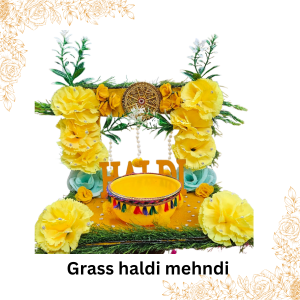 Grass Haldi Mehndi