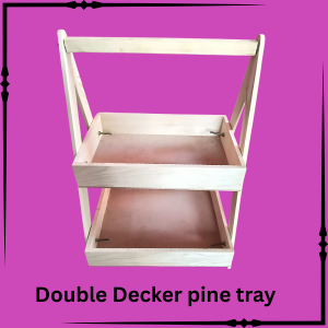 Double Decker Pine Tray