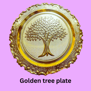 Golden Tree Plate
