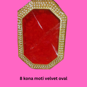 8 Kona Moti Velvet Oval Tray