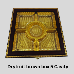Dryfruit Brown Box 5 Cavity