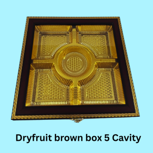 Dryfruit Brown Box 5 Cavity