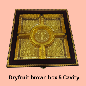 Dryfruit Brown Box 5 Cavity
