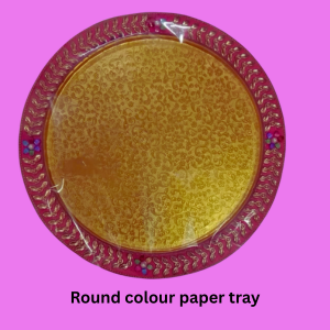 Round Colour Paper Tray